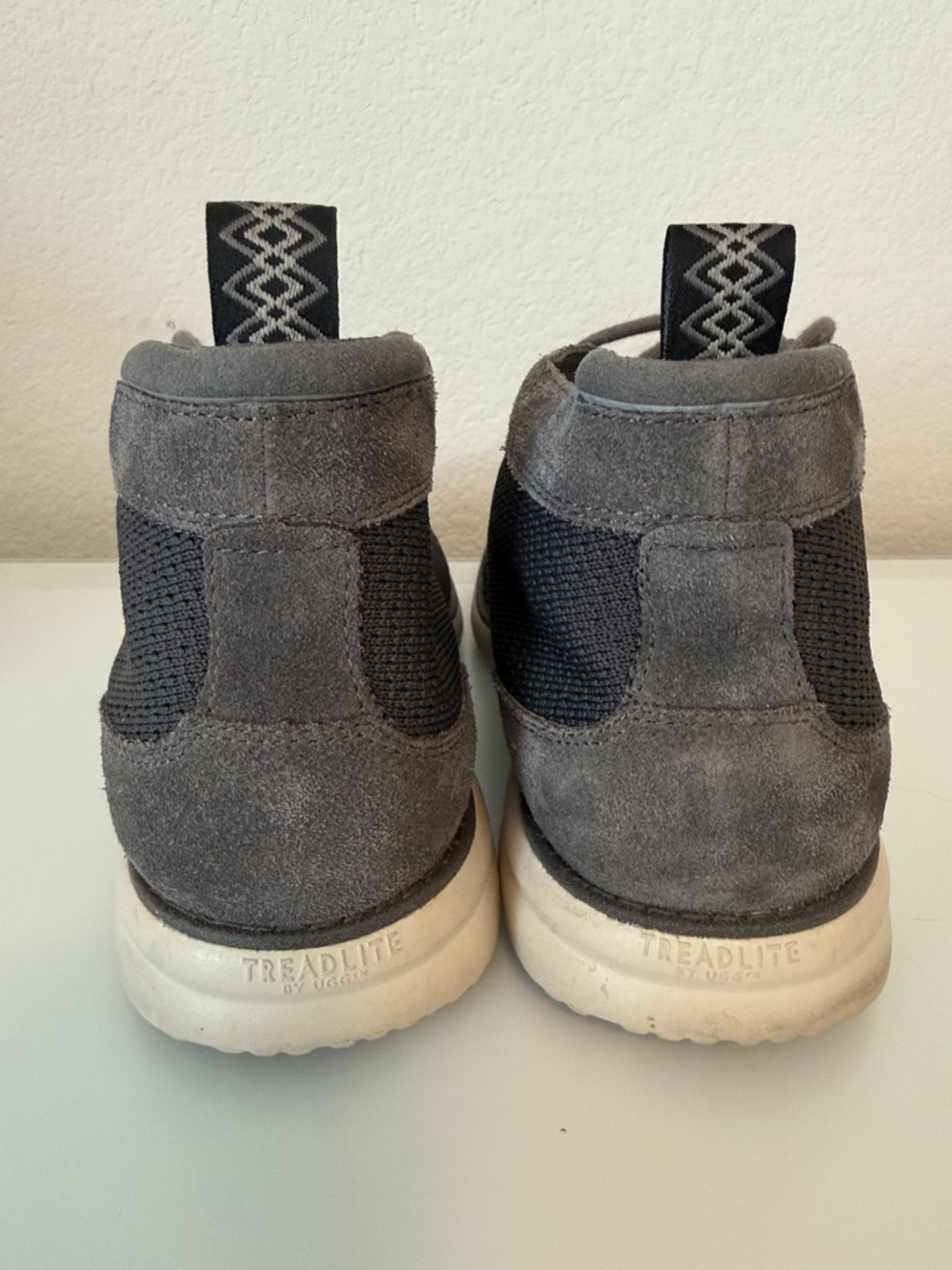 UGG Men's Gray Union Chukka HyperWeave Mesh Boots with White Sole Size 10.5 - Picture 7 of 9